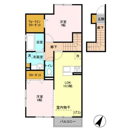 キャトルセゾン伊藤Iの物件間取画像